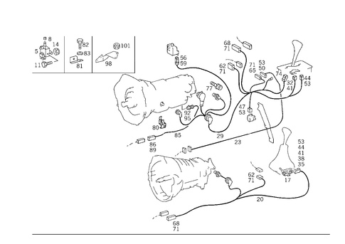 Electrical Parts Used for Transmission for 1993 Mercedes-Benz 400SEL #0
