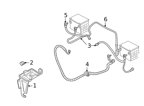 Battery & Related Components for 1998 GMC C2500 Pickup #0