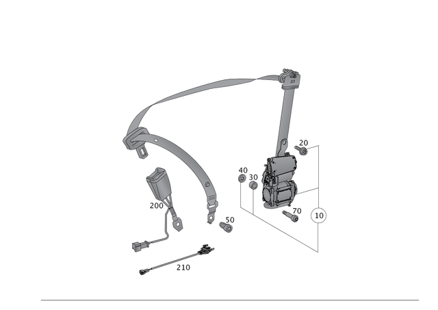 19947045 - Driver Seat: Spring Lock Nut for Smart Image