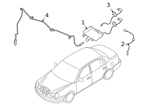 Antenna & Radio for 2005 Kia Amanti #0