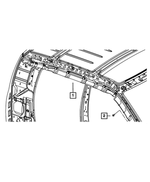 68444248AB - Restraints: Side Curtain Air Bag, Right for Mopar Image