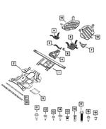 68546912AA - Frame, Bumper and Fascia: Battery Tub Skid Plate for Jeep: Grand Cherokee, Grand Cherokee L Image
