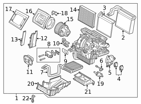 Evaporator & Heater Components for 2017 Ford Focus #1