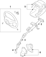 4510002P20B0 - Steering: Steering Wheel for Toyota: Matrix Image