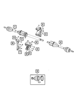 6104226AA - : Hex Flange Head Bolt, Mounting for Mopar Image