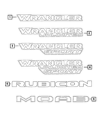 6DZ06RXFAA - Exterior Ornamentation: Front Fender Decal for Mopar Image