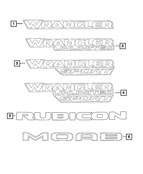 Decals and Tape strips for 2019 Jeep Wrangler #0