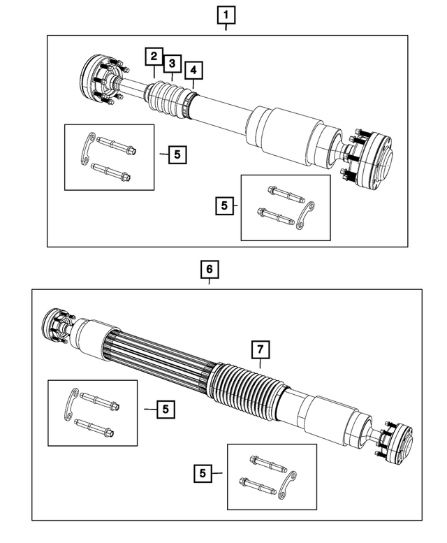 68272545AD - Differential and Drive Line: Drive Shaft for Mopar Image