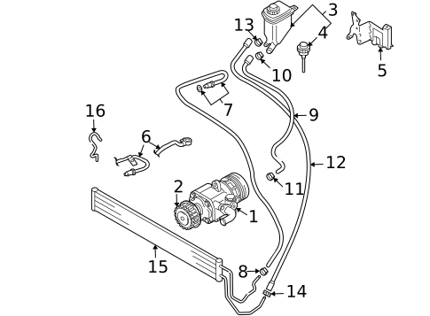 Pump & Hoses for 2008 Volkswagen Touareg #0