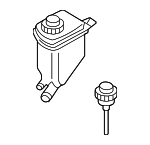 7L6422371E - Steering: Reservoir for Volkswagen: Touareg Image