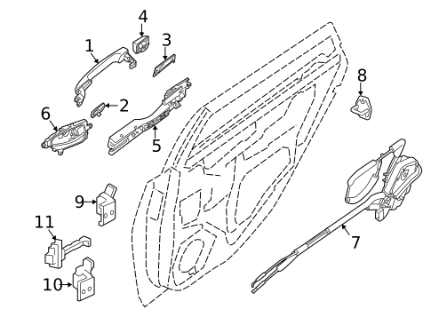Rear Door for 2013 Nissan Sentra #2