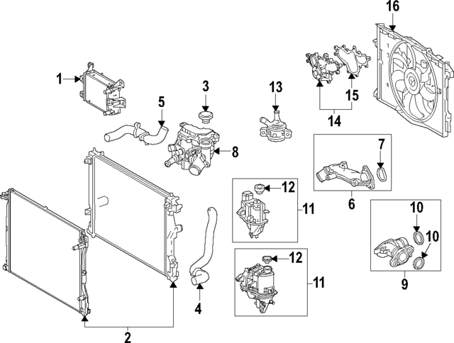 1657470040 - : Radiator Coolant Hose for Lexus Image