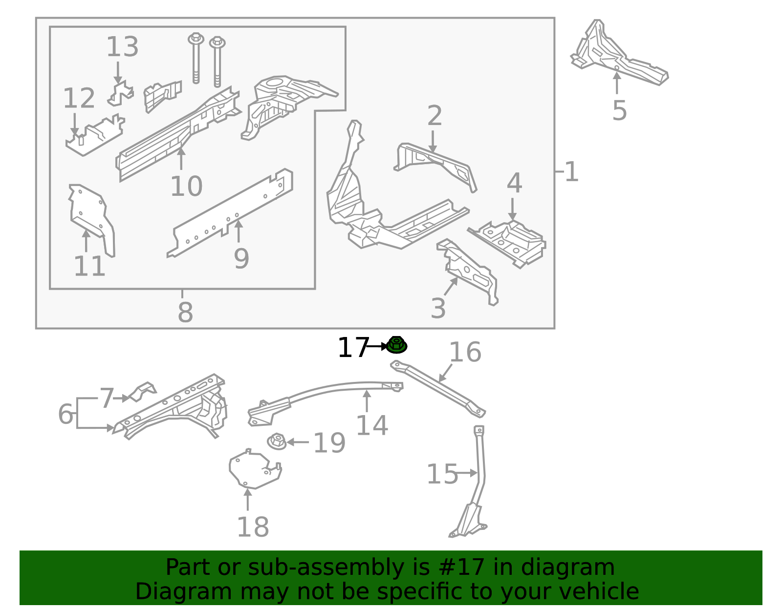 2006-2025 Mazda MX-5 Miata Suspension Strut Tower Nut 9994-00-803B