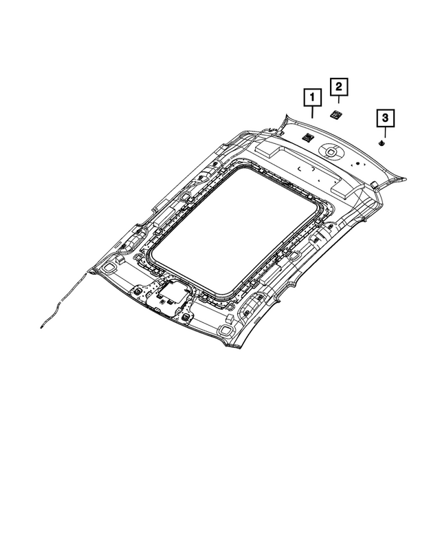 7ZM82TX7AA - Interior Trim: Headliner for Jeep: Cherokee, Wagoneer S Image