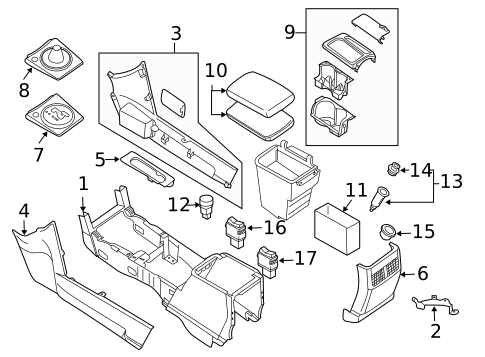 Center Console for 2006 Nissan Maxima #0
