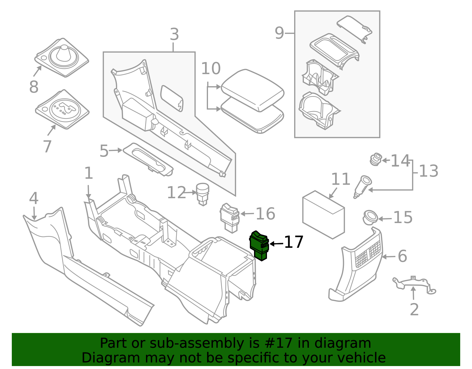 2004-2008 Nissan Maxima Sunroof Switch 25388-7Y000 | OEM Parts Online