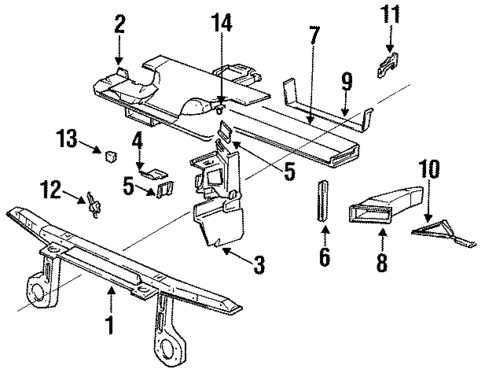 Radiator Support for 1993 BMW 318is #0