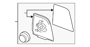 CK4Z17696D - Body: Door Mirror Drive Motor for Ford Image