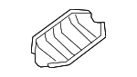 F57Z5E258AB - Exhaust: Converter Shield for Ford: Explorer | Mercury: Mountaineer Image
