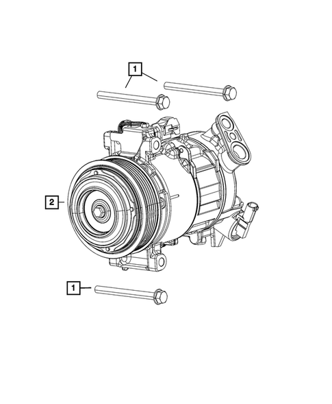 Air Conditioner Compressor and Mounting for 2024 Jeep Compass #1