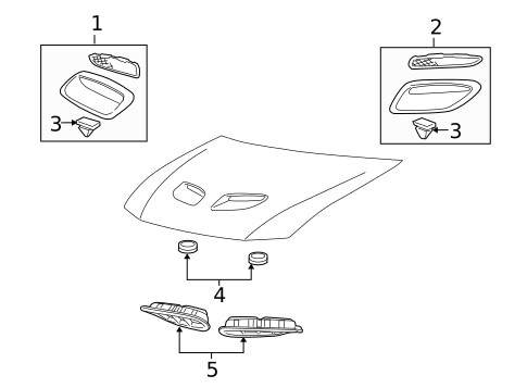 Exterior Trim - Hood for 2005 Pontiac GTO #0