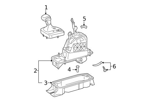 Center Console for 2009 Volkswagen Rabbit #1