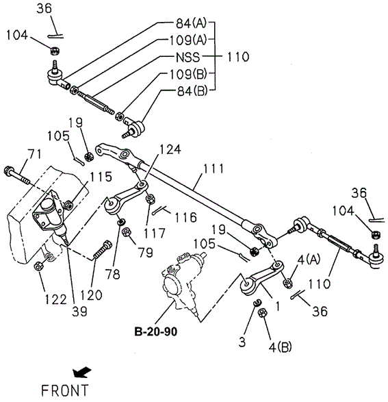 Steering Linkage for 1997 Acura SLX #0