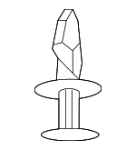 W714040S300 - Body: Under-body Shield Rivet for Ford: Bronco, Bronco Sport, C-Max, EcoSport, Edge, Escape, Expedition, Explorer, F-150, F-150 Lightning, Fiesta, Flex, Focus, Fusion, Maverick, Mustang, Mustang Mach-E, Police Interceptor Sedan, Police Interceptor Utility, Police Responder Hybrid, Ranger, Special Service Police Sedan, SSV Plug-In Hybrid, Taurus, Transit Connect | Lincoln: Aviator, Continental, Corsair, MKC, MKT, MKZ, Nautilus, Navigator Image