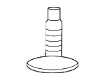 W706635SSW - Body: Under-body Shield Pin for Ford Image