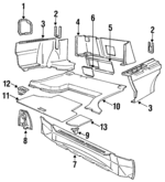 6812830 - Body: Trim Cover for Volvo: 940, 960 Image