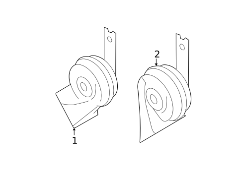 Horn for 2012 Hyundai Genesis #0