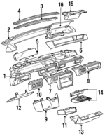 10060681 - : Sound Absorber for Oldsmobile: Cutlass Supreme | Pontiac: Grand Prix Image