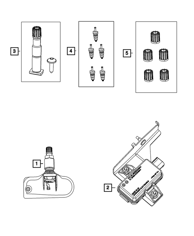 56029555AB - Wheels: Tire Pressure Monitoring Module for Mopar Image