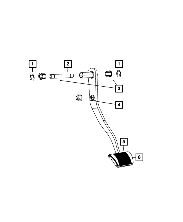 68359870AA - Brakes: Brake Pedal Pivot Shaft for Mopar Image image