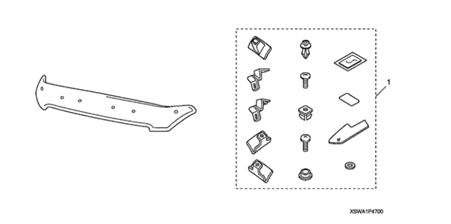 Air Deflector (-'09) for 2008 Honda CR-V #0