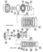 4058648AB - Automatic Transmission 4 Speed: Clutch Retainer for Dodge: Dakota, Durango, Ram 1500, Ram 2500, Ram 3500 Image