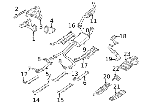 Mufflers for 1996 Nissan Pathfinder #0