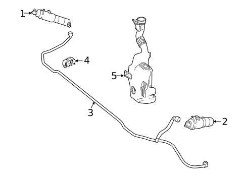 Washer Components for 2016 Mercedes-Benz SLK55 AMG #0