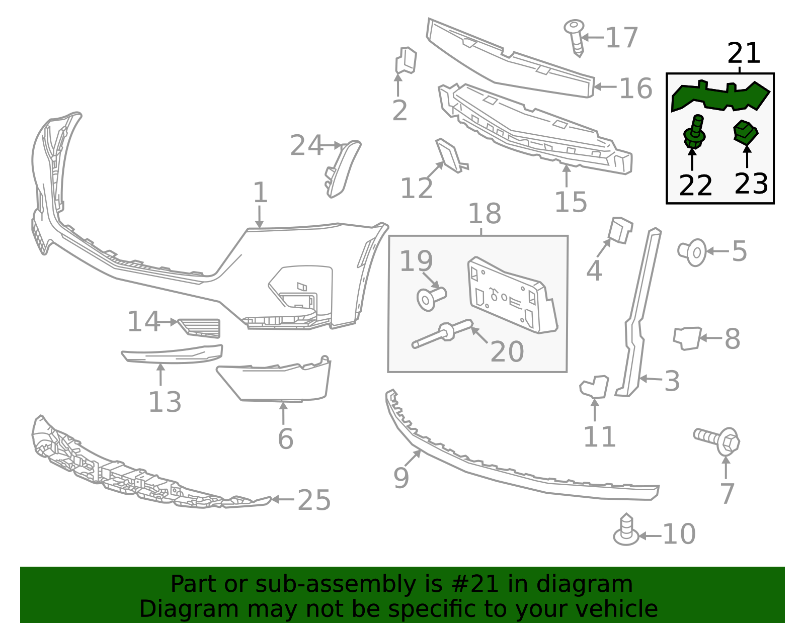 2022-2024 Chevrolet Side Retainer 85661327 | TascaParts.com