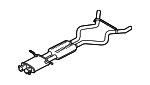 LR120474 - Exhaust: Resonator &amp; Pipe for Land-Rover Image image