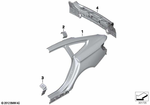 41007334018 - Bodywork: Right Rear Side Panel for BMW Image