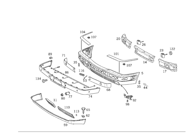 2108850621 - : Rail for Mercedes-Benz Image