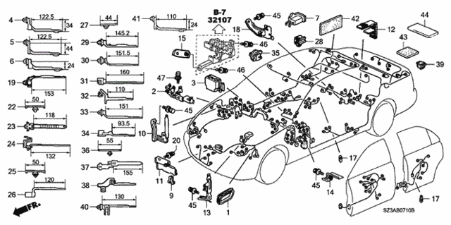 Harness Band - Bracket for 2004 Acura RL #0