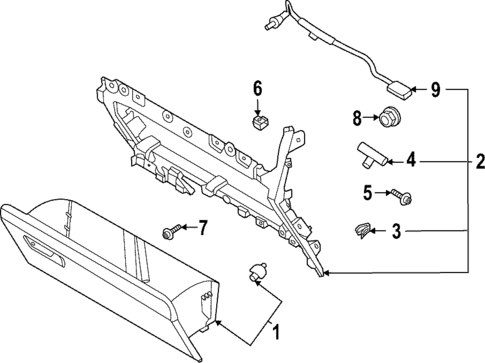 Glove Box for 2024 Ford F-150 Lightning #2
