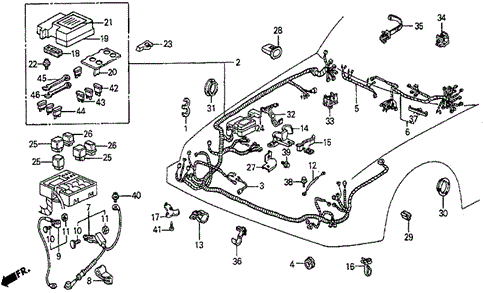 Engine Wire Harness for 1984 Honda Prelude #0