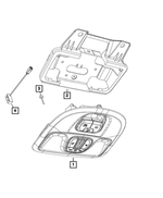 6QM98MS7AA - Interior Trim: Overhead Console for Mopar Image