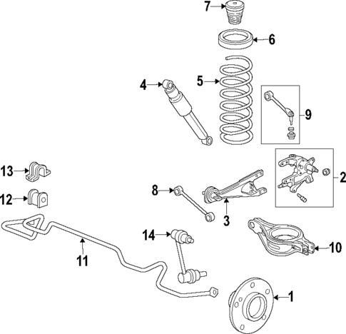 Rear Suspension for 2007 Hyundai Entourage #1