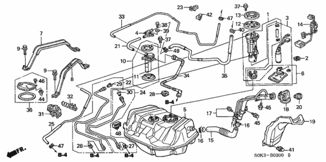 Fuel Tank for 2001 Acura TL #0