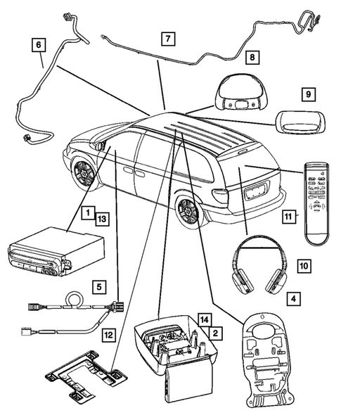 Entertainment Systems for 2005 Chrysler Town & Country #0