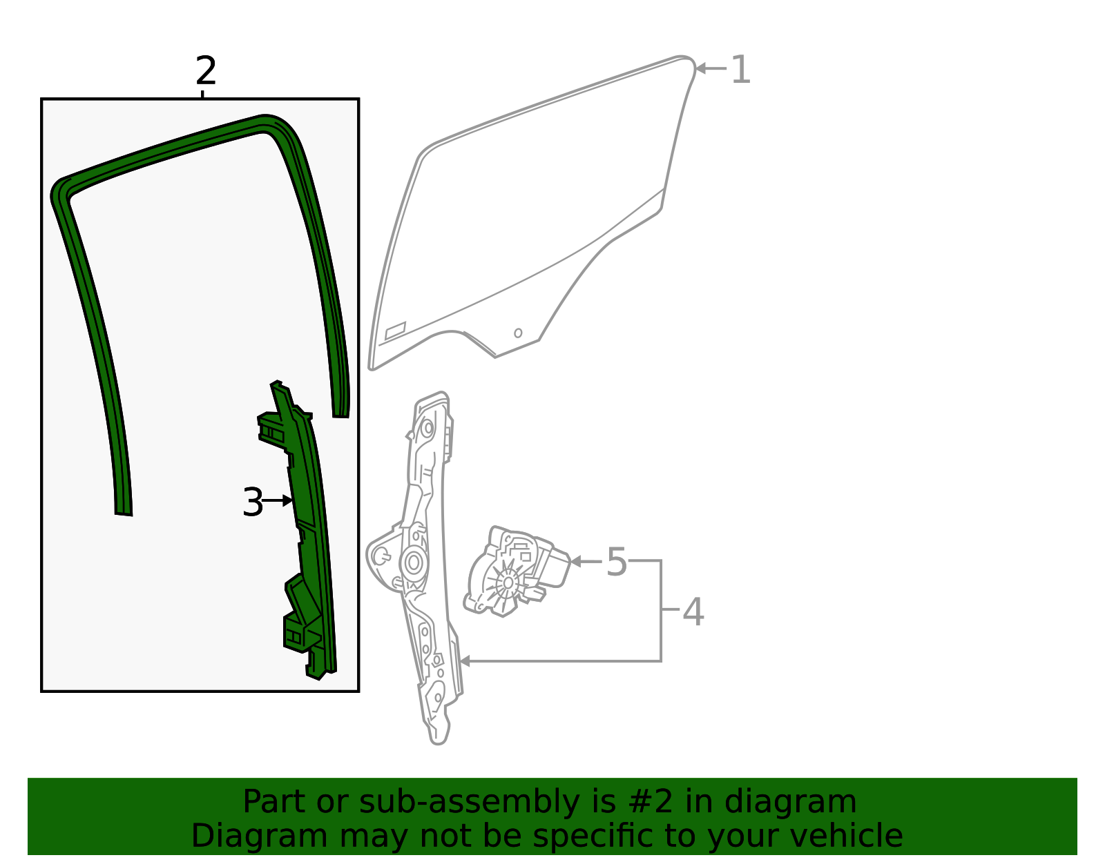 2023-2026 GM Weatherstrip 85814909 GM | GMPartsDirect.com